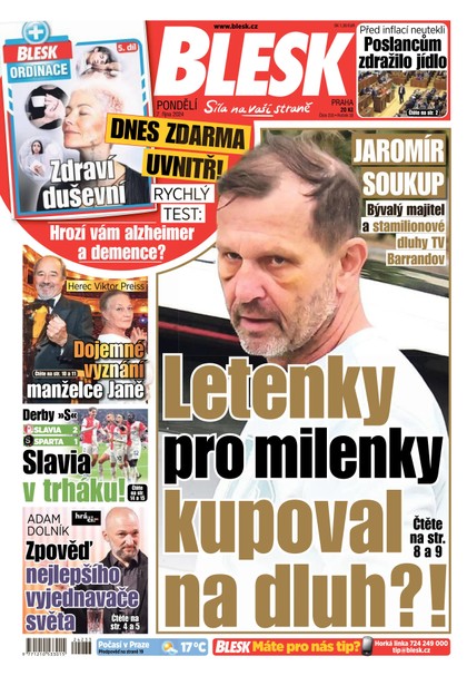 E-magazín Blesk - 07.10.2024 - CZECH NEWS CENTER a. s.