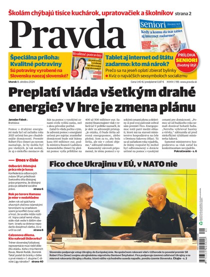 E-magazín Denník Pravda 08. 10. 2024 - OUR MEDIA SR a. s.