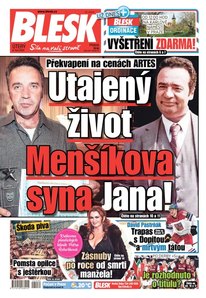 E-magazín Blesk - 08.10.2024 - CZECH NEWS CENTER a. s.