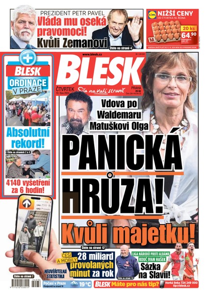 E-magazín Blesk - 10.10.2024 - CZECH NEWS CENTER a. s.