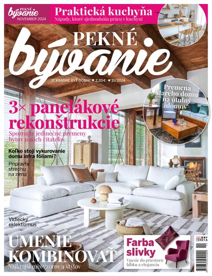 E-magazín Pekné bývanie 2024 11 - Hobby Media