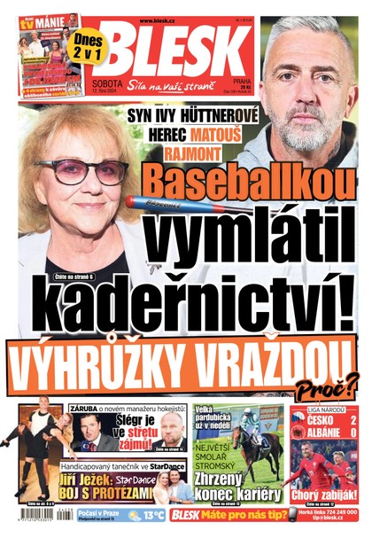 E-magazín Blesk - 12.10.2024 - CZECH NEWS CENTER a. s.