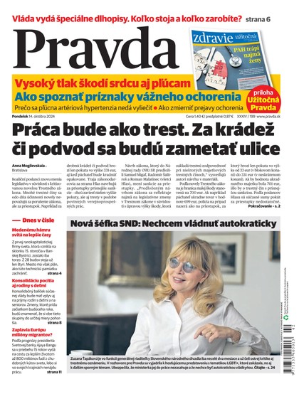 E-magazín Denník Pravda 14. 10. 2024 - OUR MEDIA SR a. s.