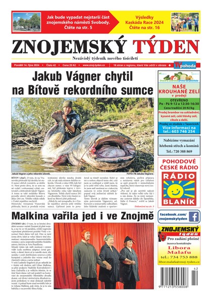 E-magazín Znojemský týden 42/2024 - Znojemský týden