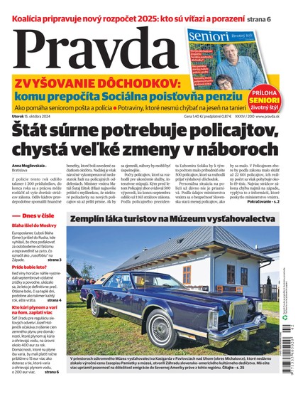 E-magazín Denník Pravda 15. 10. 2024 - OUR MEDIA SR a. s.