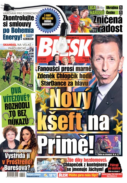 E-magazín Blesk - 15.10.2024 - CZECH NEWS CENTER a. s.