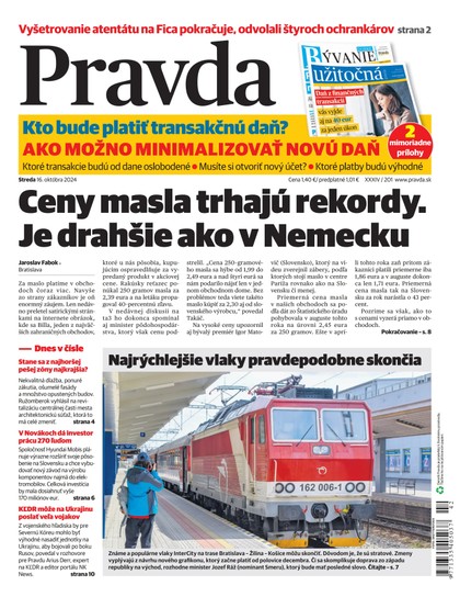 E-magazín Denník Pravda 16. 10. 2024 - OUR MEDIA SR a. s.