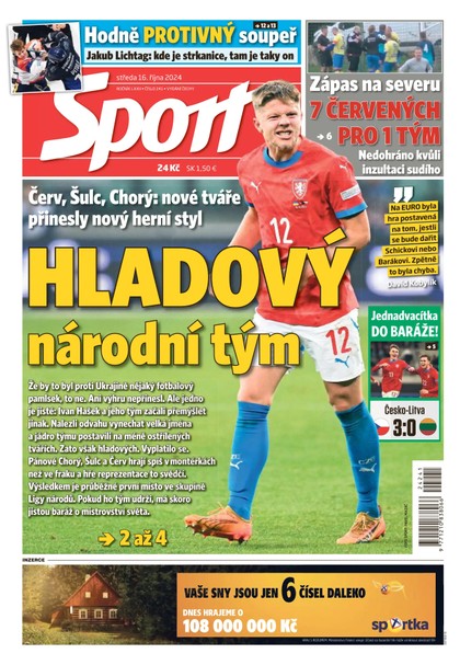 E-magazín Sport - 16.10.2024 - CZECH NEWS CENTER a. s.