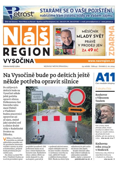 E-magazín Náš Region - Vysočina 42/2024 - A 11 s.r.o.