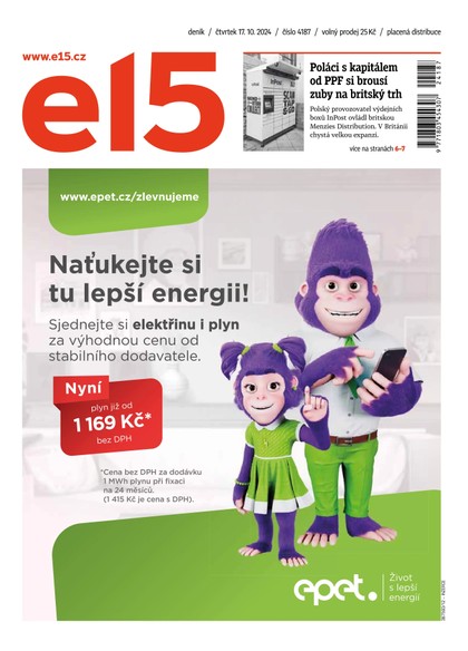 E-magazín E15 - 17.10.2024 - CZECH NEWS CENTER a. s.