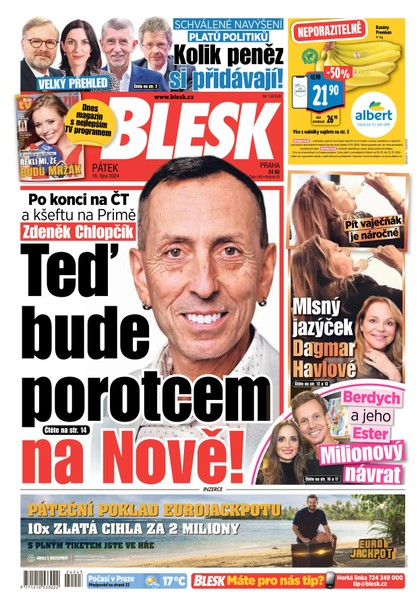 E-magazín Blesk - 18.10.2024 - CZECH NEWS CENTER a. s.