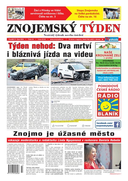 E-magazín Znojemský týden 43/2024 - Znojemský týden