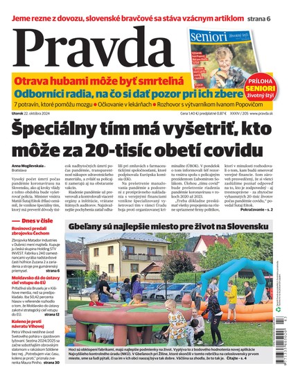 E-magazín Denník Pravda 22. 10. 2024 - OUR MEDIA SR a. s.