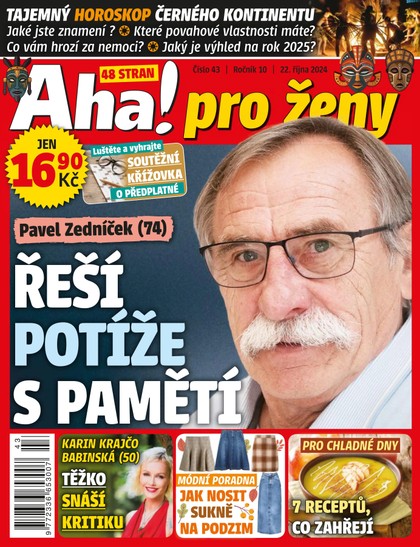 E-magazín AHA! PRO ŽENY - 43/2024 - CZECH NEWS CENTER a. s.