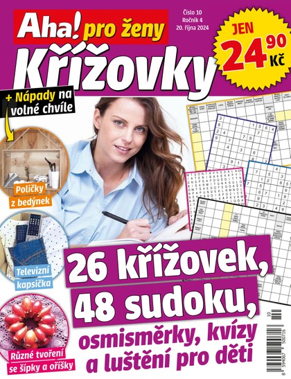 E-magazín Aha! pro ženy křížovky - 10/2024 - CZECH NEWS CENTER a. s.