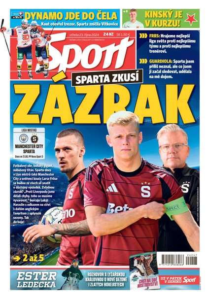 E-magazín Sport - 23.10.2024 - CZECH NEWS CENTER a. s.