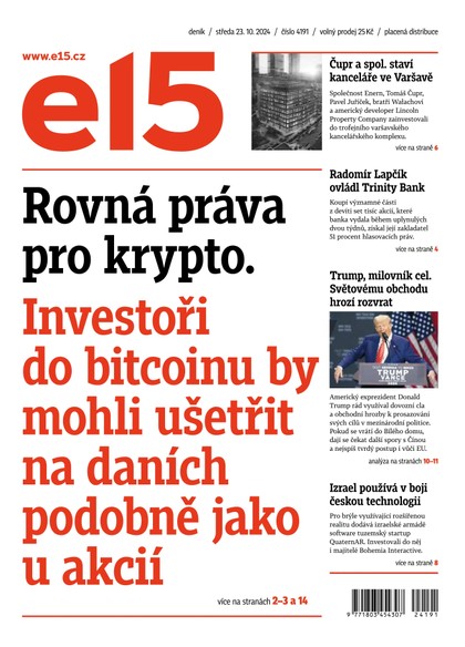 E-magazín E15 - 23.10.2024 - CZECH NEWS CENTER a. s.