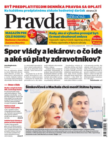 E-magazín Denník Pravda 24. 10. 2024 - OUR MEDIA SR a. s.