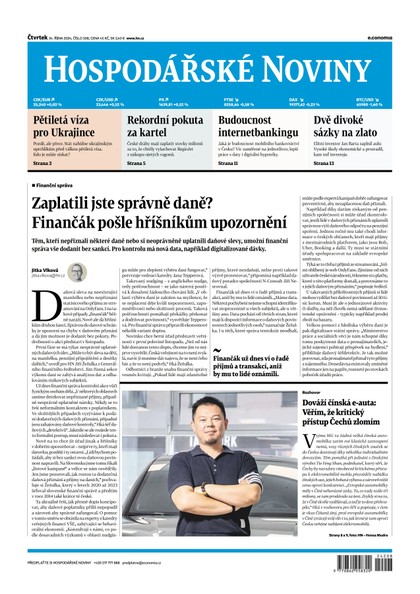 E-magazín HN 208 - 24.10.2024  - Economia, a.s.