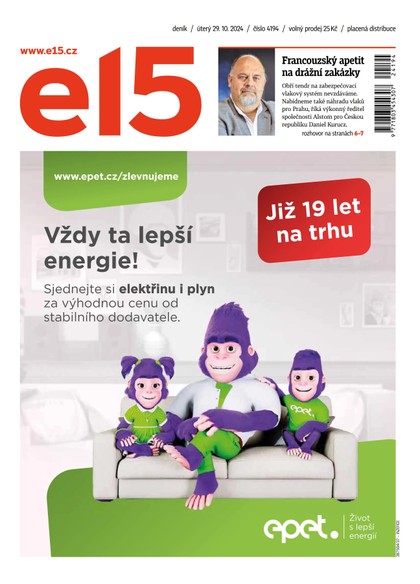 E-magazín E15 - 29.10.2024 - CZECH NEWS CENTER a. s.