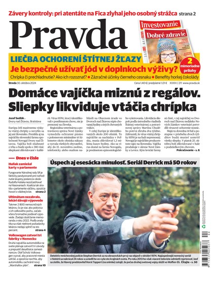 E-magazín Denník Pravda 30. 10. 2024 - OUR MEDIA SR a. s.