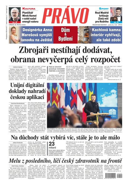 E-magazín Deník Právo - 30.10.2024 - Borgis, a.s.