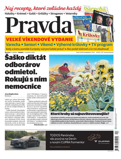 E-magazín Denník Pravda 31. 10. 2024 - OUR MEDIA SR a. s.