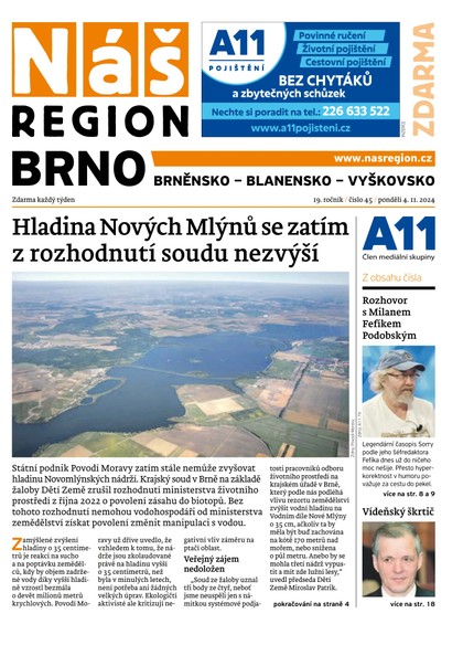 E-magazín Náš Region - Brno 45/2024 - A 11 s.r.o.