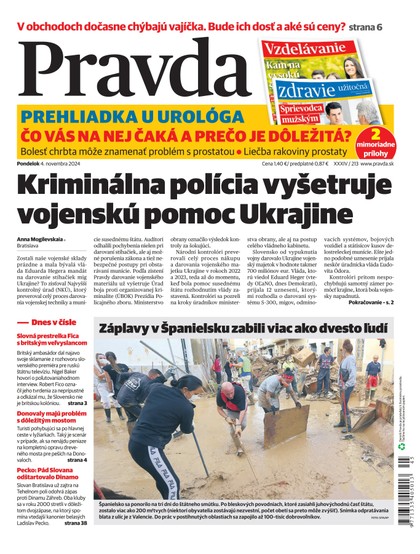 E-magazín Denník Pravda 4. 11. 2024 - OUR MEDIA SR a. s.