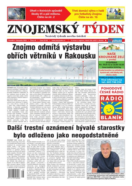 E-magazín Znojemský týden 45/2024 - Znojemský týden