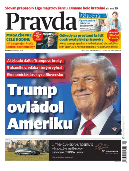 E-magazín Denník Pravda 7. 11. 2024 - OUR MEDIA SR a. s.