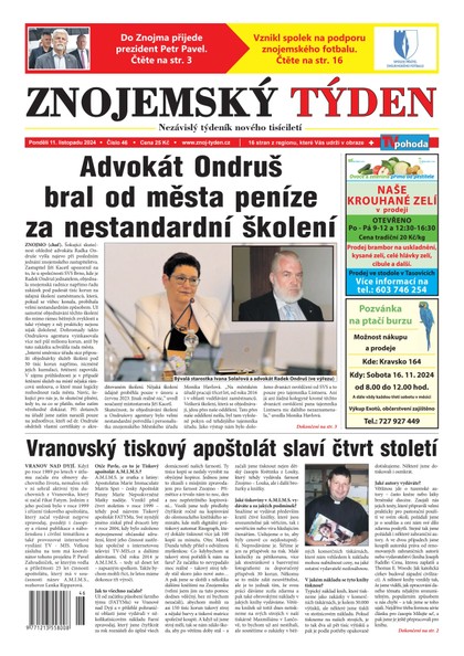 E-magazín Znojemský týden 46/2024 - Znojemský týden