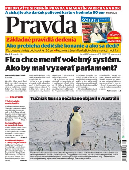 E-magazín Denník Pravda 12. 11. 2024 - OUR MEDIA SR a. s.