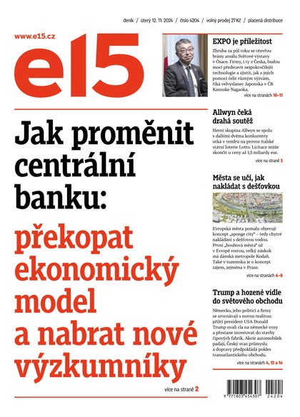 E-magazín E15 - 12.11.2024 - CZECH NEWS CENTER a. s.