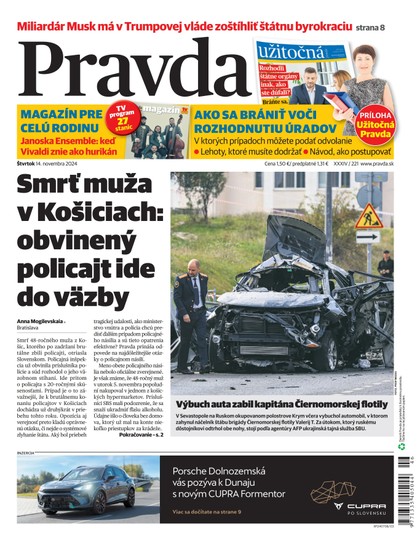 E-magazín Denník Pravda 14. 11. 2024 - OUR MEDIA SR a. s.