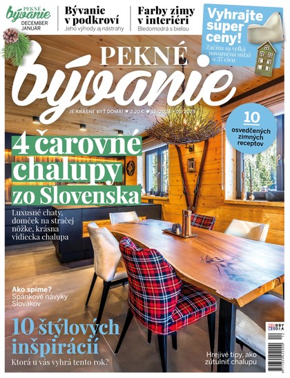 E-magazín Pekné bývanie 2024 12 - 2025 01 - Hobby Media