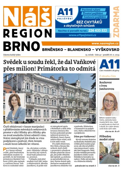 E-magazín Náš Region - Brno 47/2024 - A 11 s.r.o.