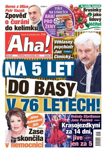 E-magazín AHA! - 16.11.2024 - CZECH NEWS CENTER a. s.