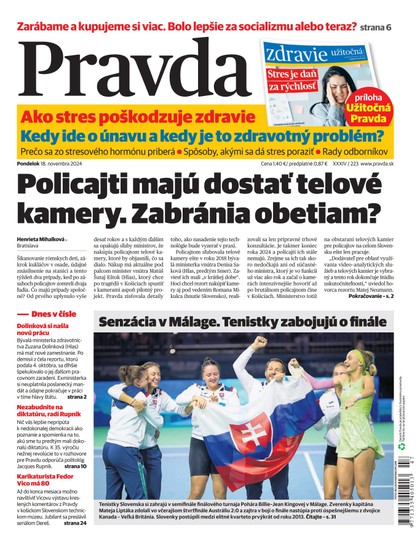 E-magazín Denník Pravda 18. 11. 2024 - OUR MEDIA SR a. s.