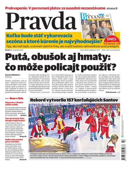 E-magazín Denník Pravda 20. 11. 2024 - OUR MEDIA SR a. s.