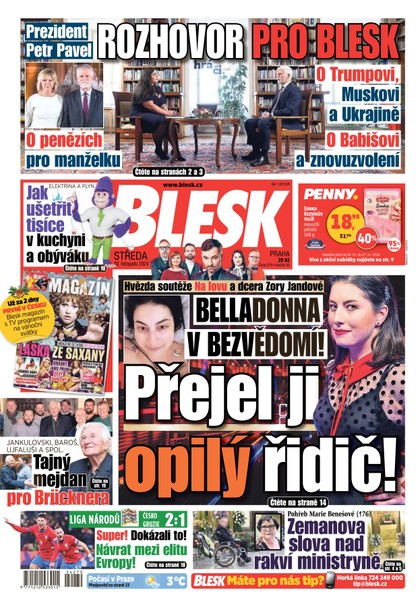 E-magazín Blesk - 20.11.2024 - CZECH NEWS CENTER a. s.