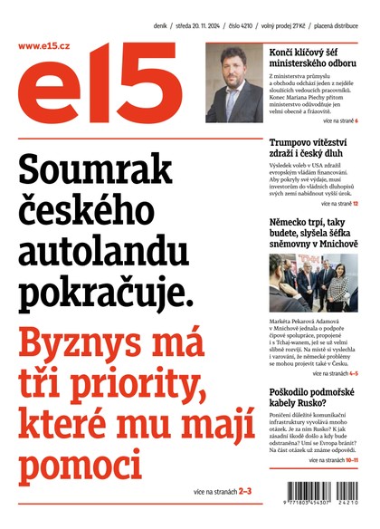 E-magazín E15 - 20.11.2024 - CZECH NEWS CENTER a. s.