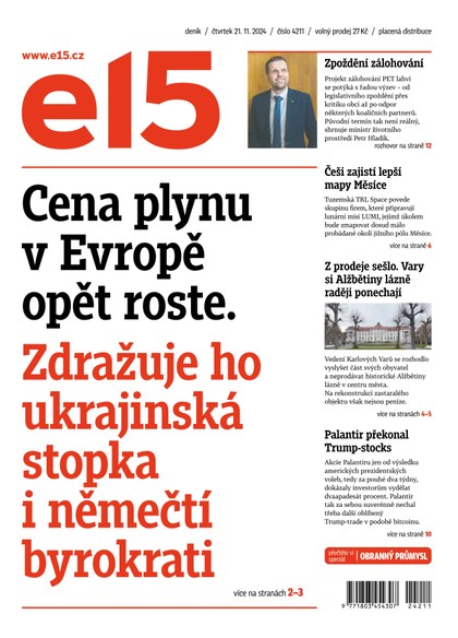 E-magazín E15 - 21.11.2024 - CZECH NEWS CENTER a. s.