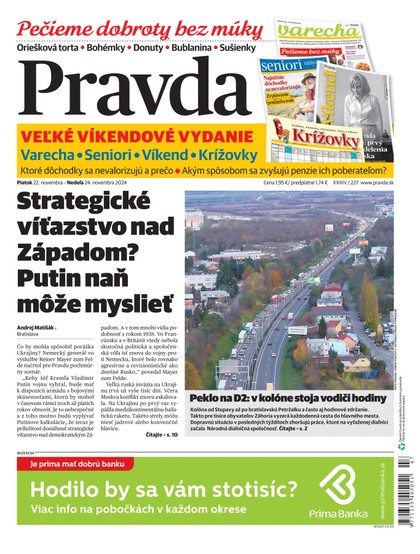 E-magazín Denník Pravda 22. 11. 2024 - OUR MEDIA SR a. s.