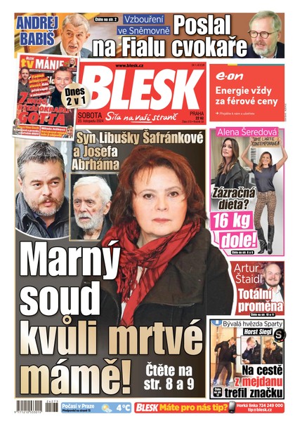 E-magazín Blesk - 23.11.2024 - CZECH NEWS CENTER a. s.