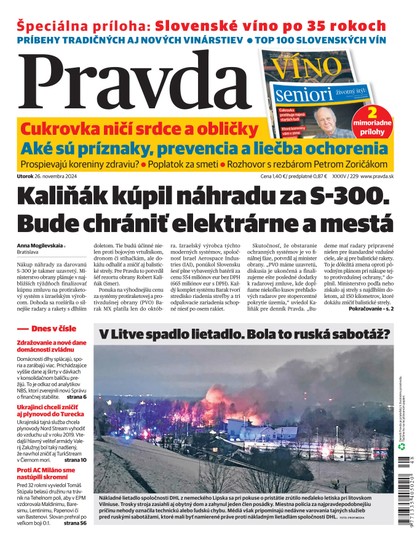 E-magazín Denník Pravda 26. 11. 2024 - OUR MEDIA SR a. s.