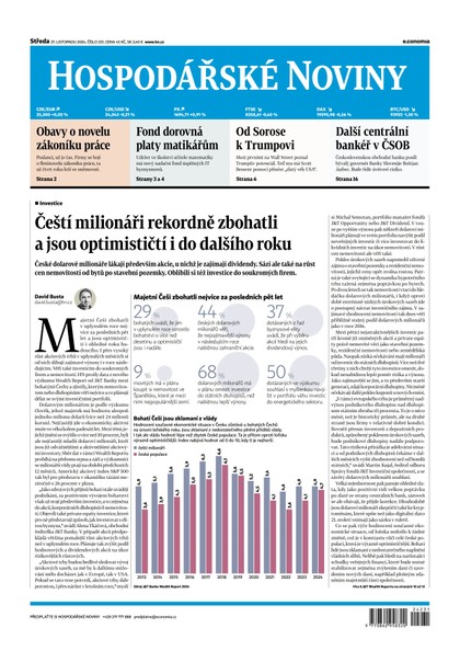 E-magazín HN 231 - 27.11.2024  - Economia, a.s.