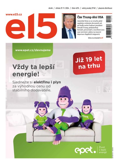 E-magazín E15 - 27.11.2024 - CZECH NEWS CENTER a. s.