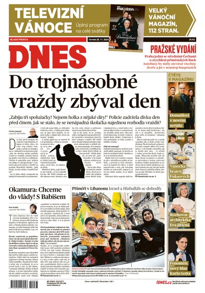 E-magazín MF DNES - 28.11.2024 - MAFRA, a.s.