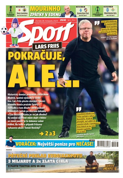 E-magazín Sport - 28.11.2024 - CZECH NEWS CENTER a. s.